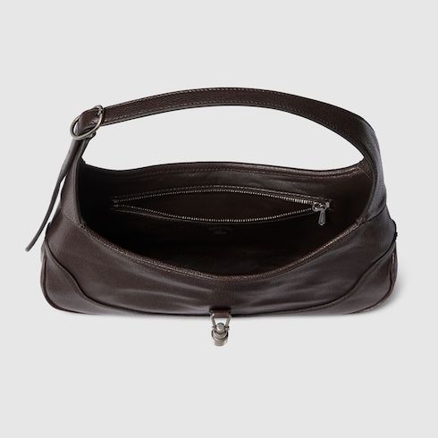 Medium Jackie Slim Luxury Handbag With Soft Grainy Leather And Piston Closure