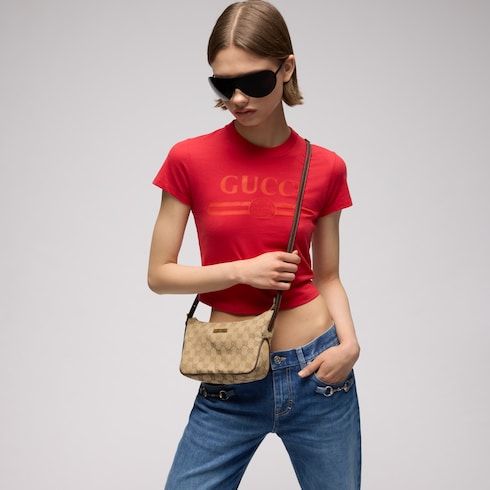 Lady Lunetta Small Shoulder Luxury Handbag With GG Canvas