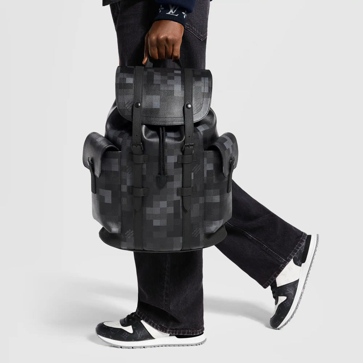 Christopher MM Backpack Damoflage Black Shoes
