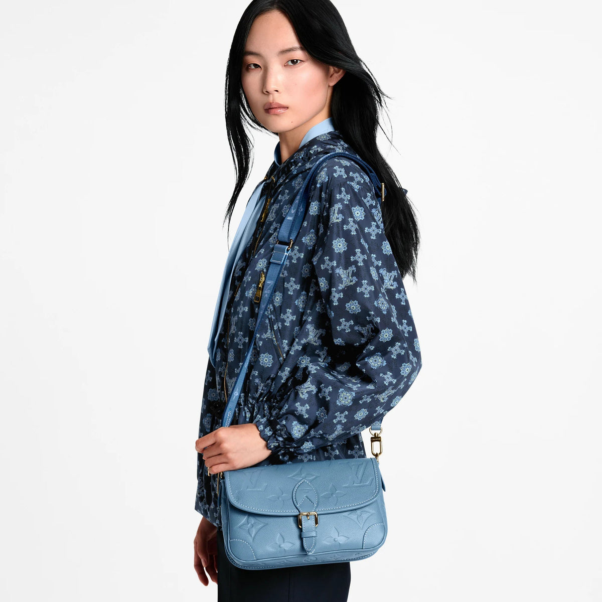 Diane Monogram Empreinte Leather Shoulder Bag M27362