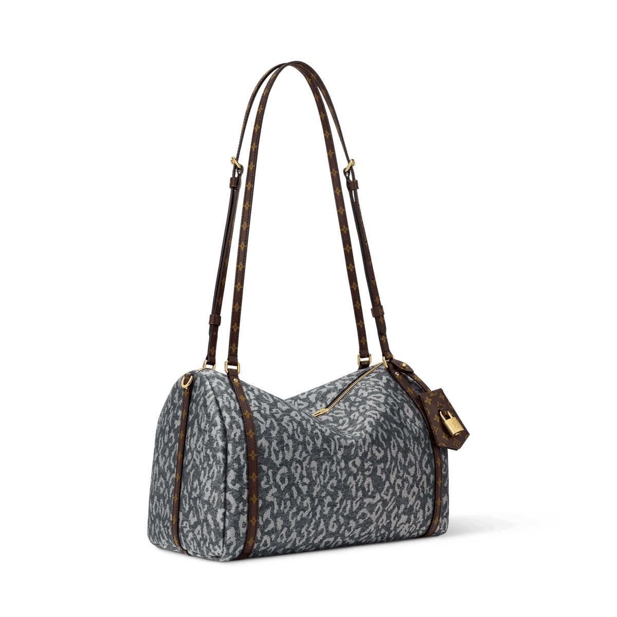 Express MM Wild Denim Silver Blue Tote Bag M3A388
