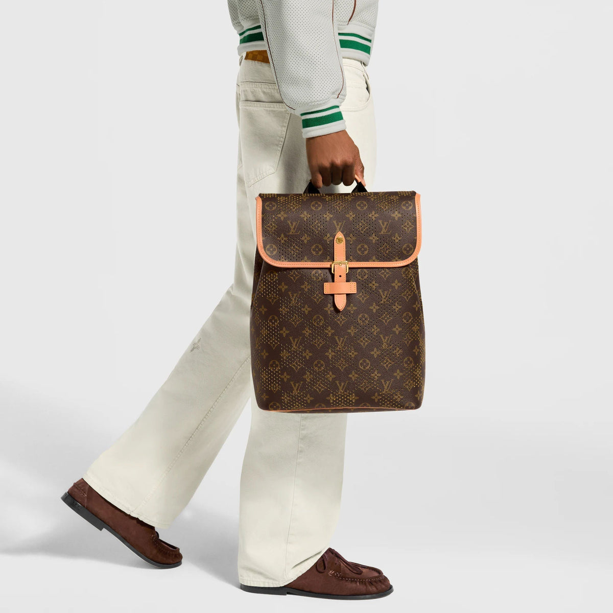 Flaneur Backpack Monogram Grid Jaune Mat Shoes