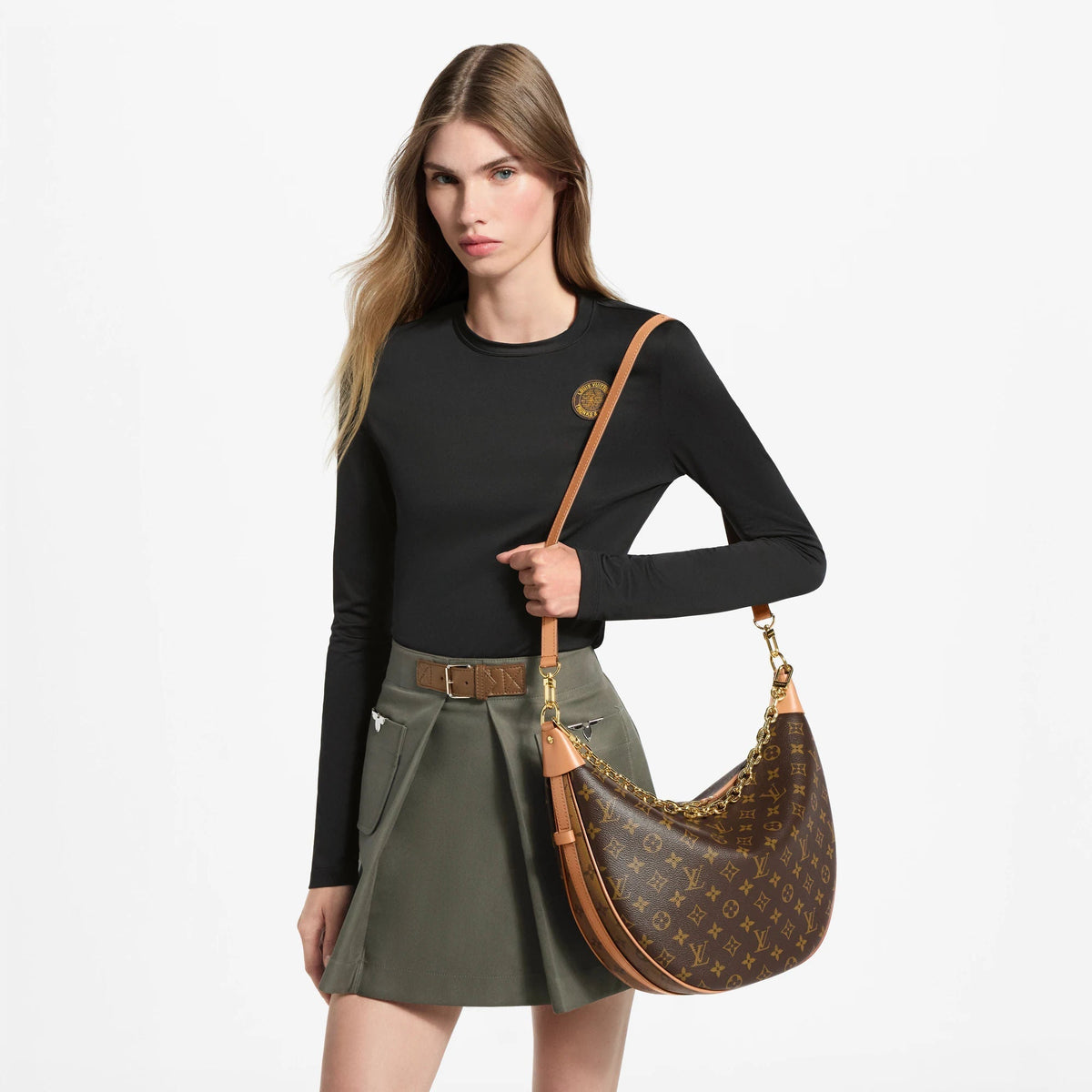 Loop Hobo Monogram Coated Canvas Bag M46311