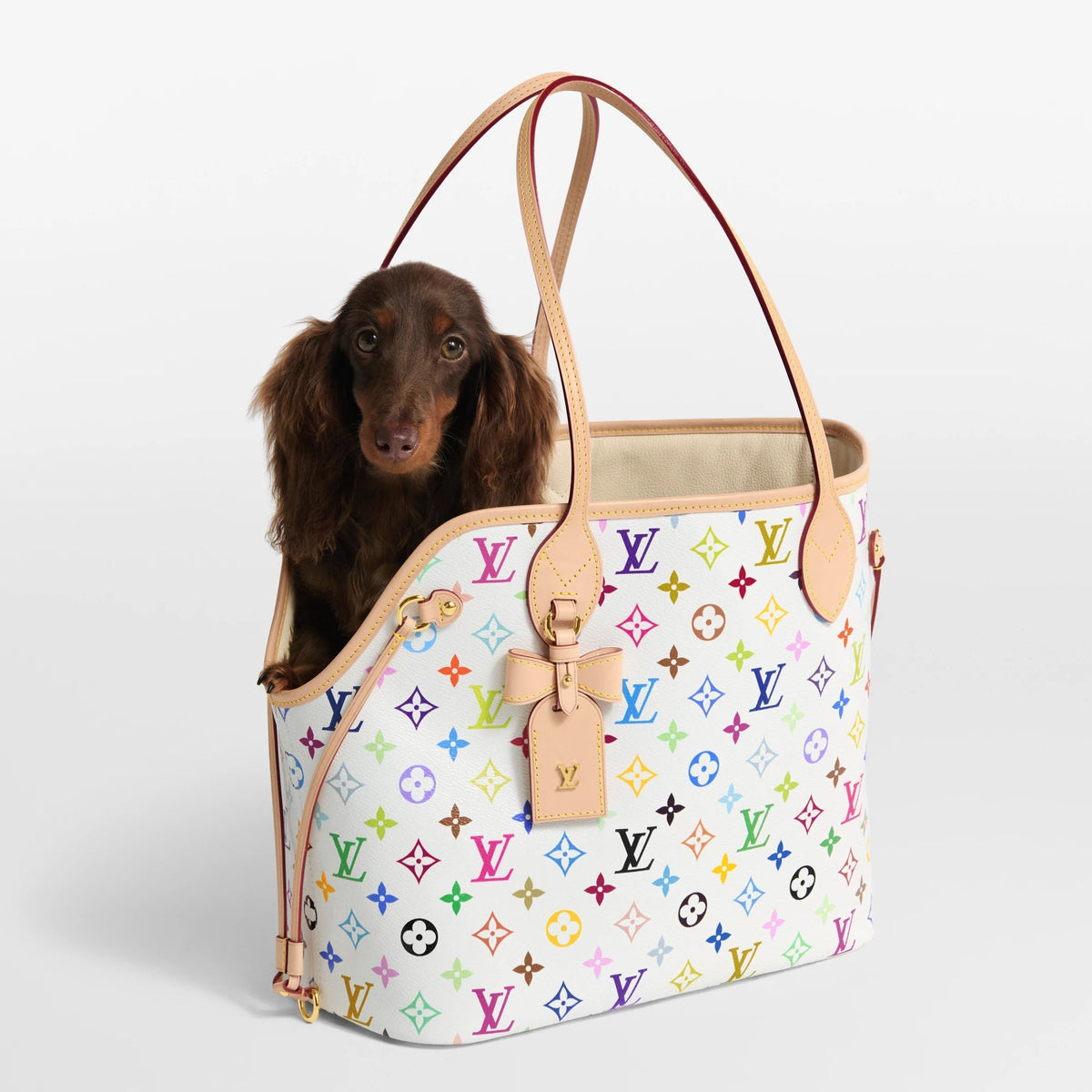 Neverwoof MM Pet Carrier Monogram Multicolore Blanc M27839 Collection
