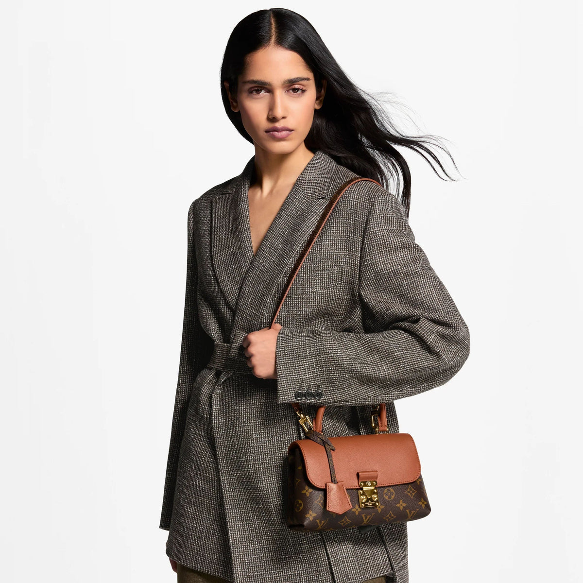 Madeleine BB Monogram Cognac Brown Canvas Handbag