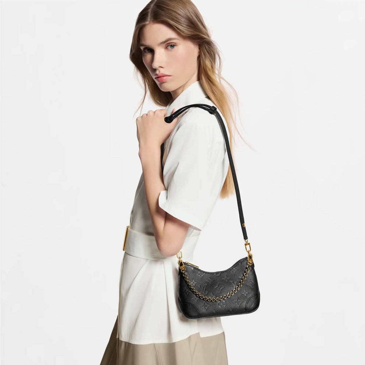 Nano Boulogne Black Monogram Empreinte Leather Crossbody Bag M28427