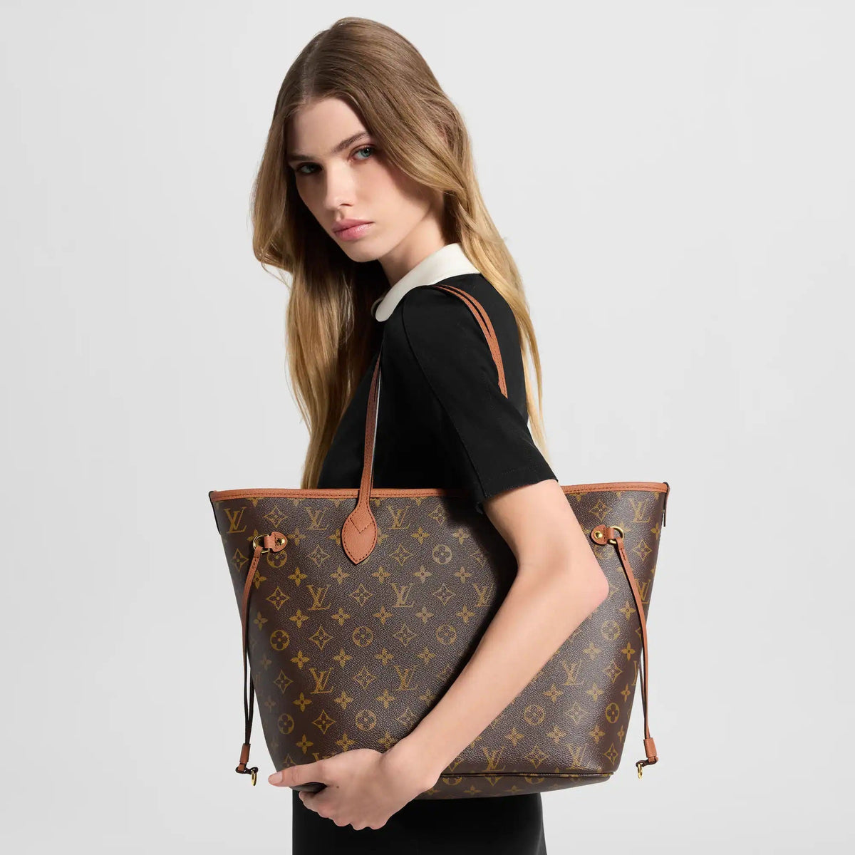 Neverfull Inside Out MM Monogram Coated Canvas Tote Bag M28352