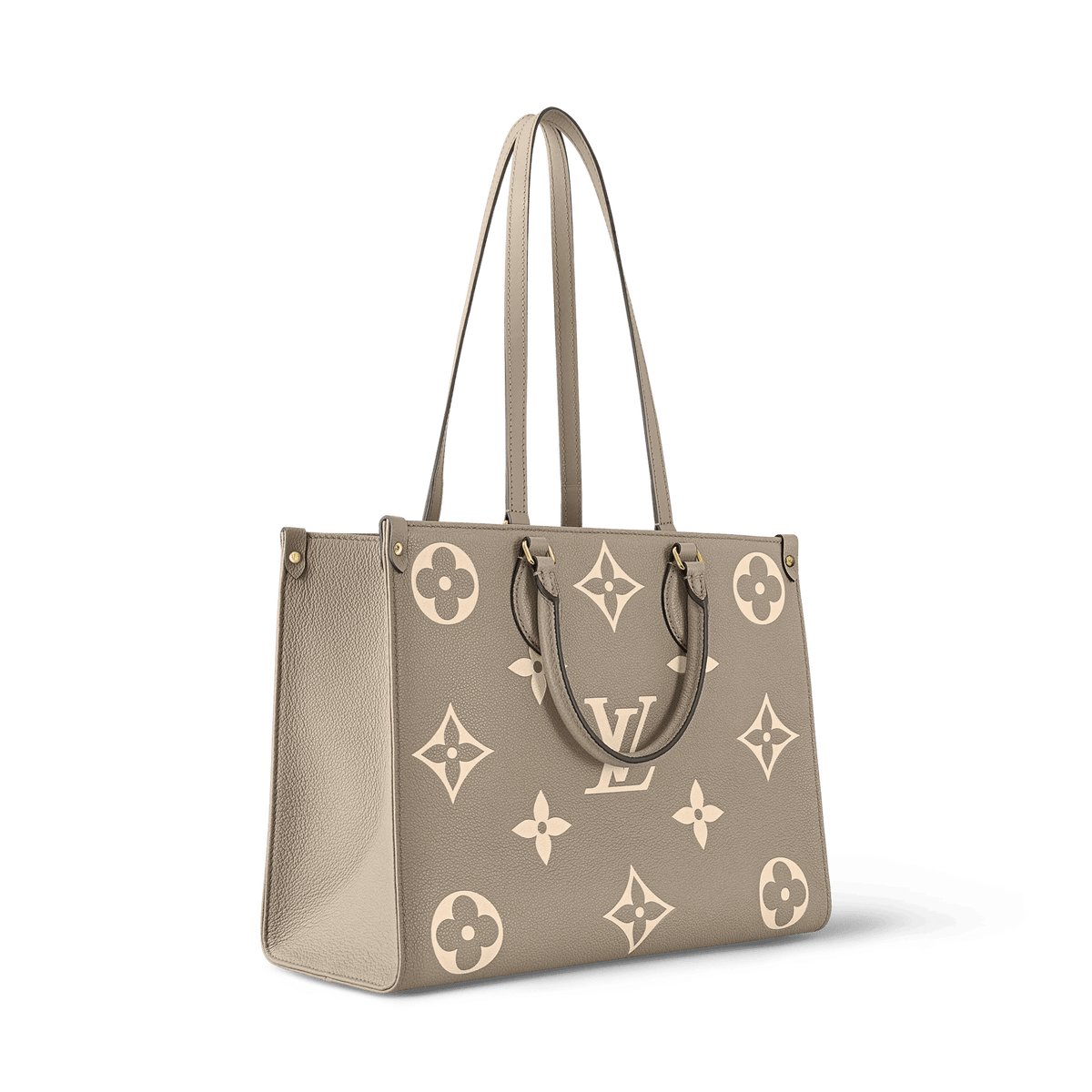 OnTheGo MM Bicolor Monogram Empreinte Leather Tote Bag