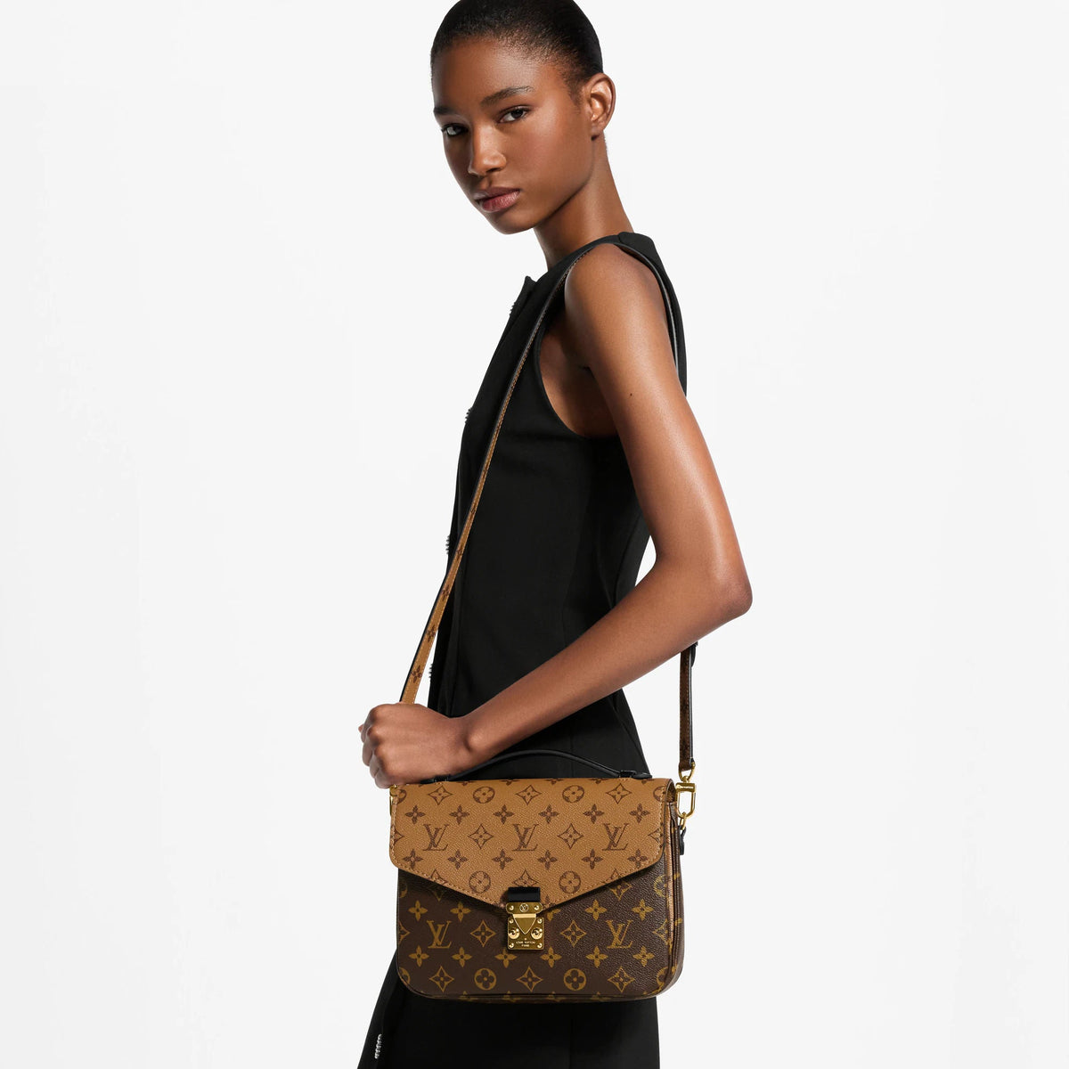 Pochette Métis Monogram Reverse Canvas Satchel Bag