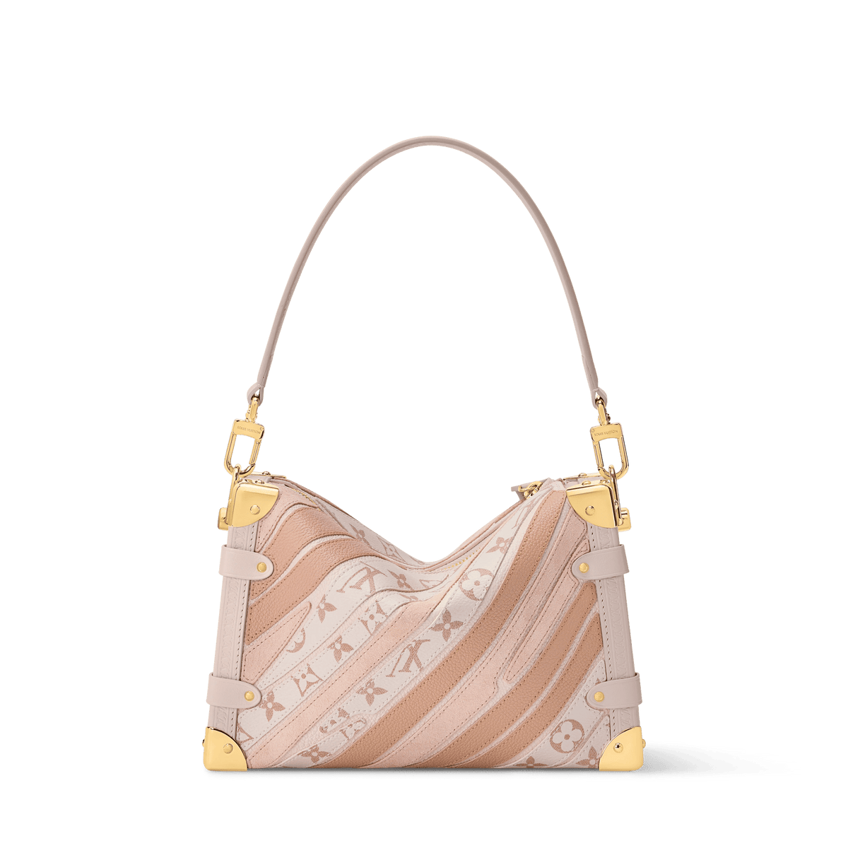 Side Trunk MM Quartz Monogram Dune Canvas Crossbody Bag