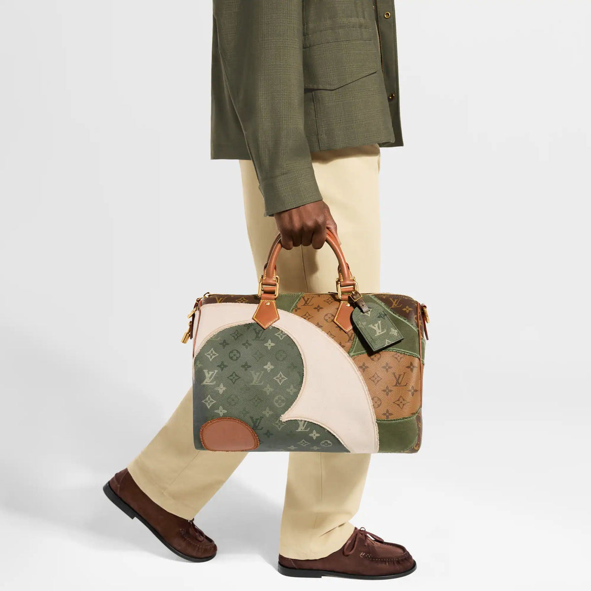 Speedy 40 Bandoulière Bag Khaki Shoes