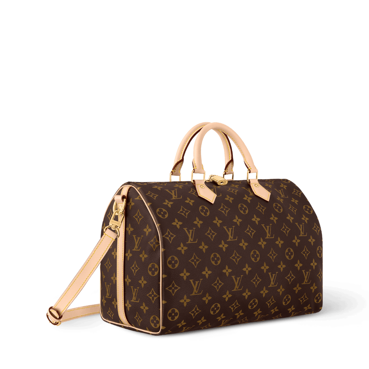 Speedy Bandoulière 35 Monogram Coated Canvas Handbag