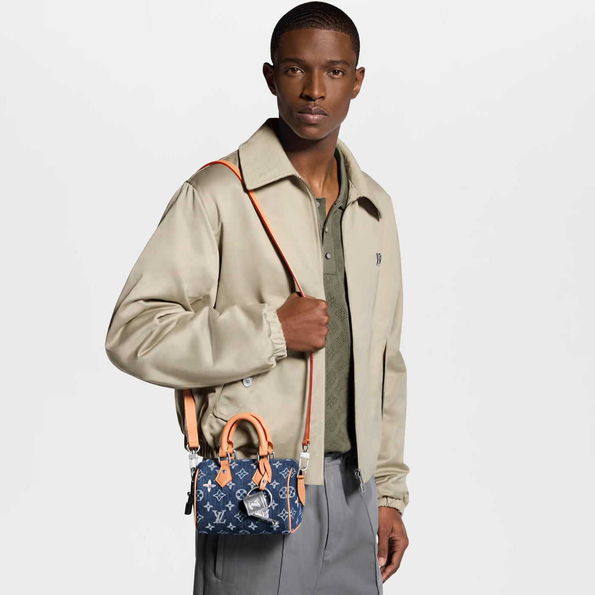Speedy 18 Bandoulière Bag Monogram Flowers Denim Shoes Collection