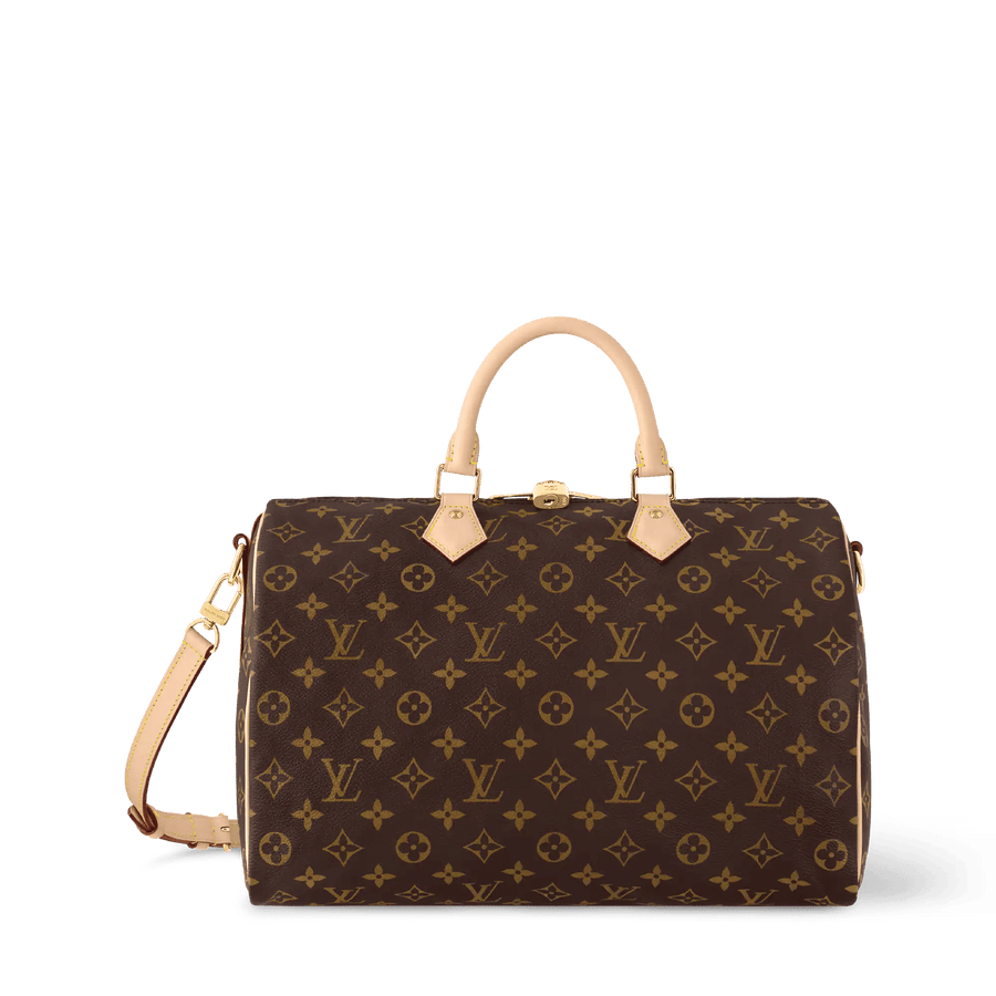 Speedy Bandoulière 35 Monogram Coated Canvas Handbag
