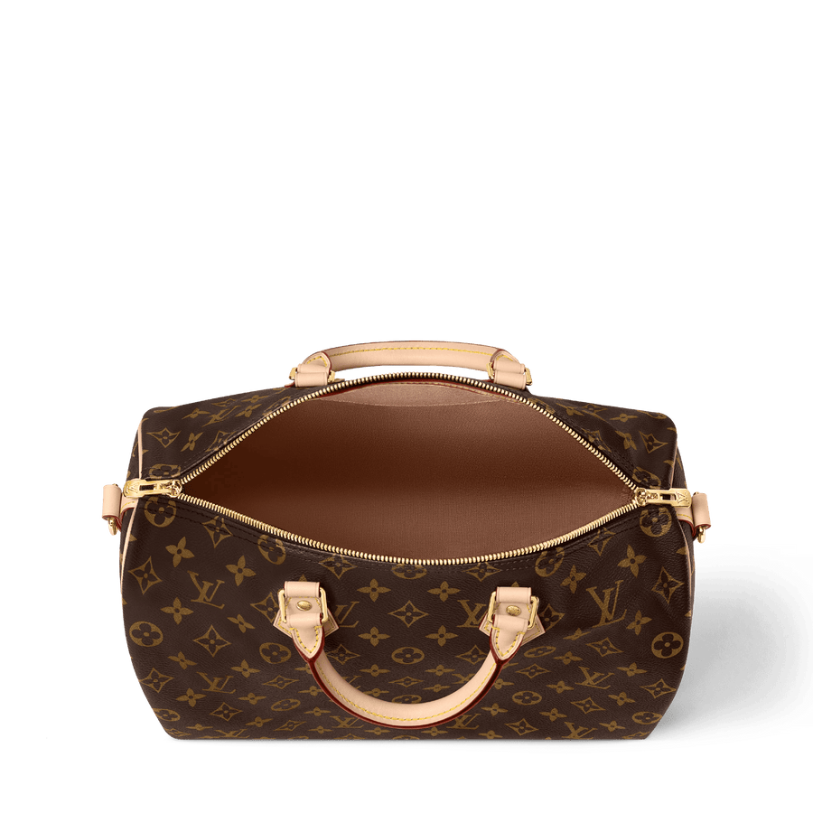 Speedy Bandoulière 35 Monogram Coated Canvas Handbag