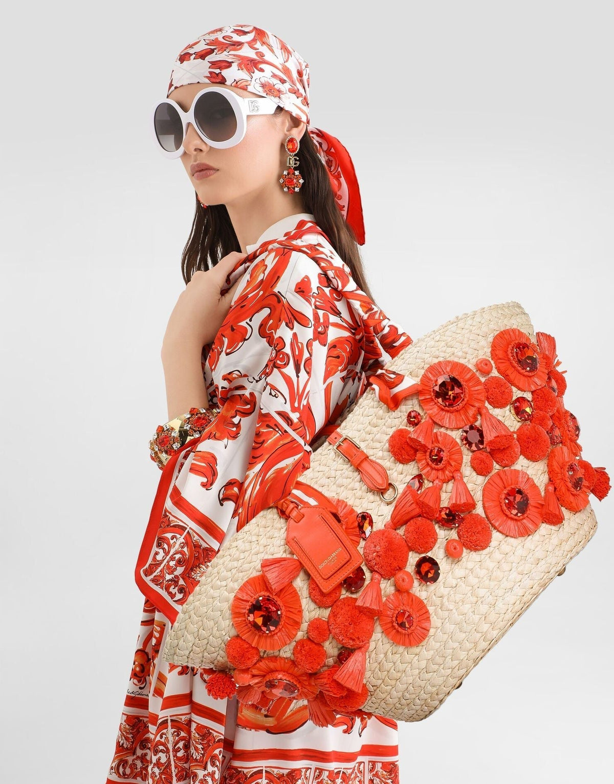 Coffa Capri Luxury Handbag Multicolor Gold-Toned Hardware
