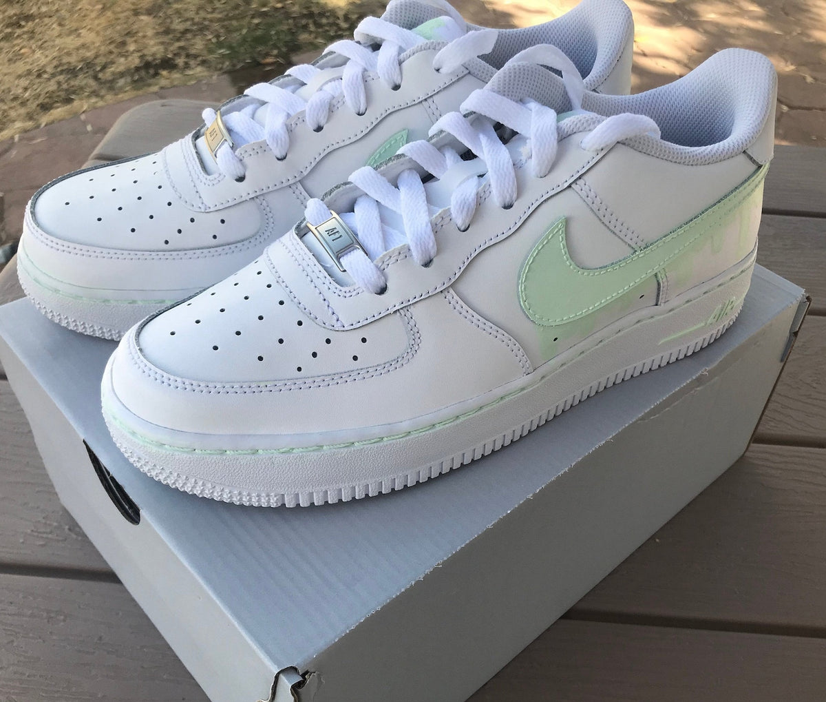 Nike Air Force 1 Painted Custom, Nike Drip, Drip Custom Painted Women Nikes, Custom Shoes, *READ DESCRIPTION*