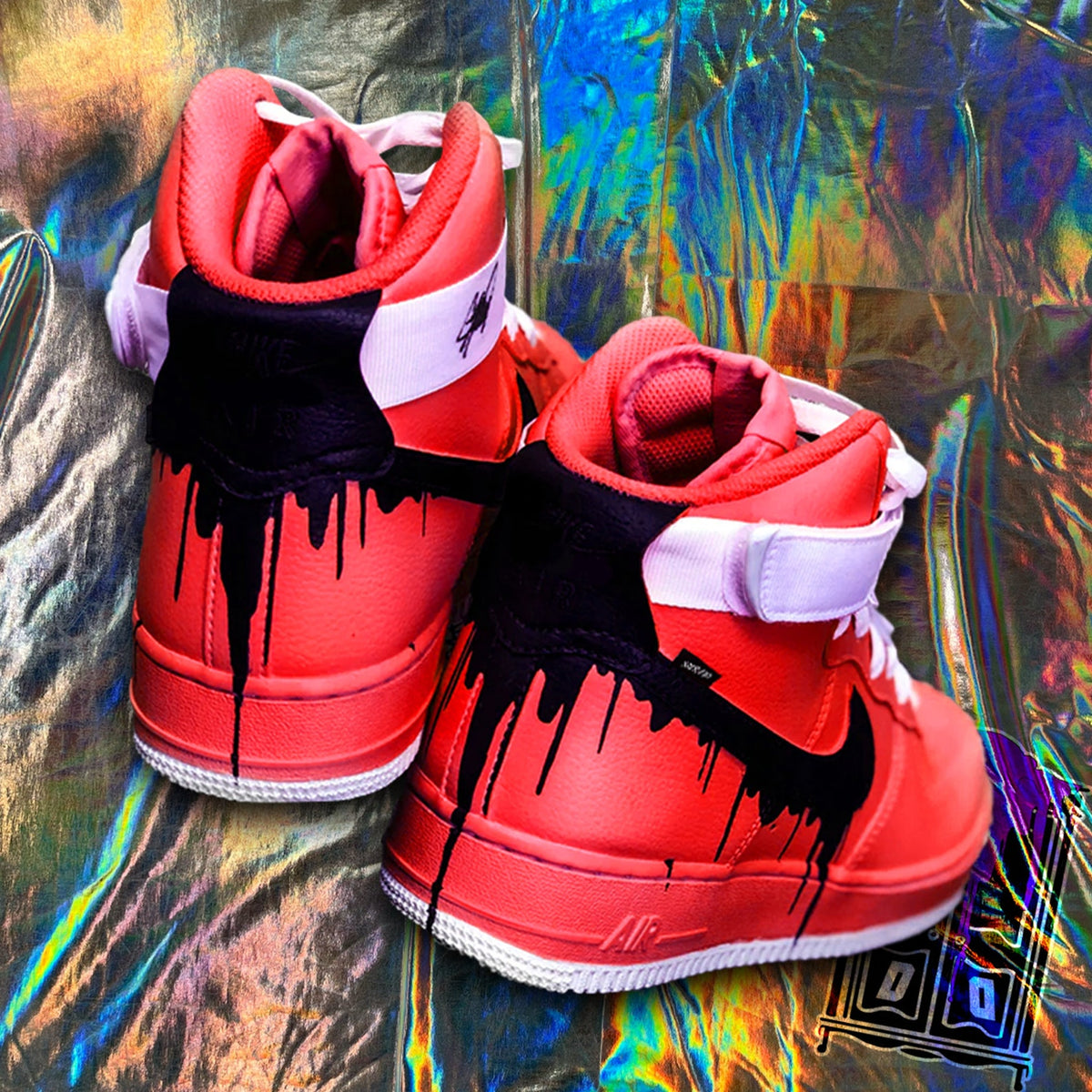 Custom Hand-Painted Drip AF1 Sneakers