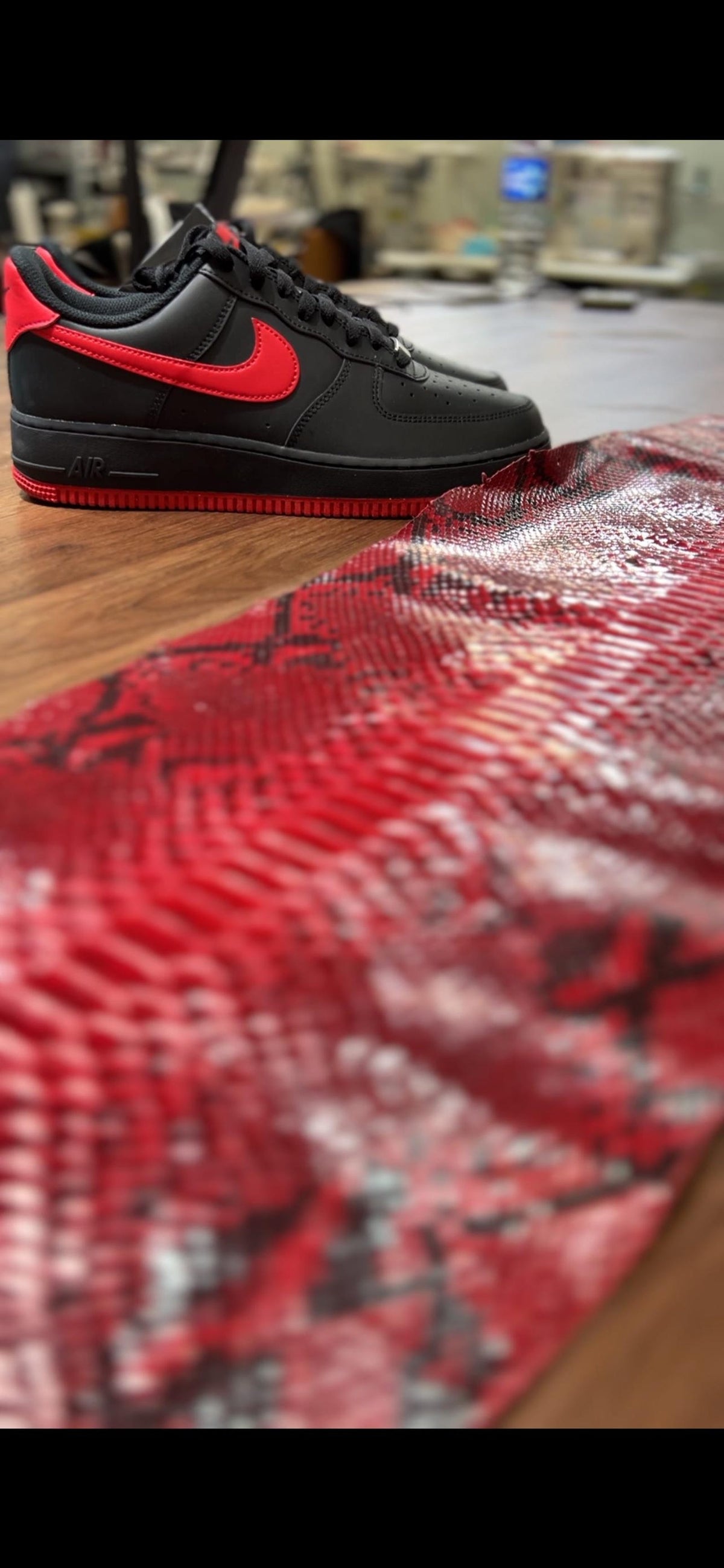 Custom Snakeskin Nike Handmade Sneakers - Unique Personailzed Shoes customizable design one-of-a-kind