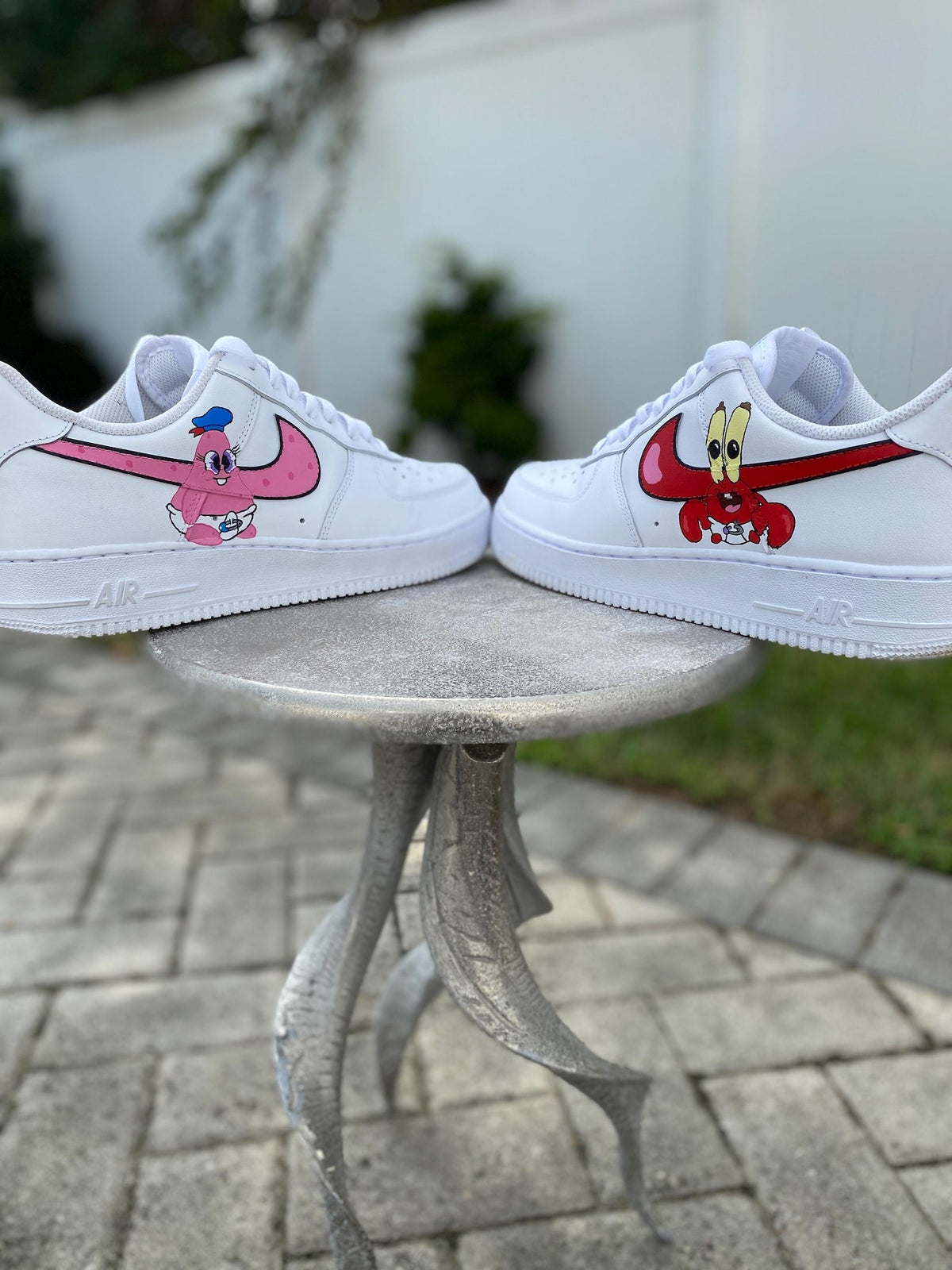 baby SpongeBob custom Air Force 1s