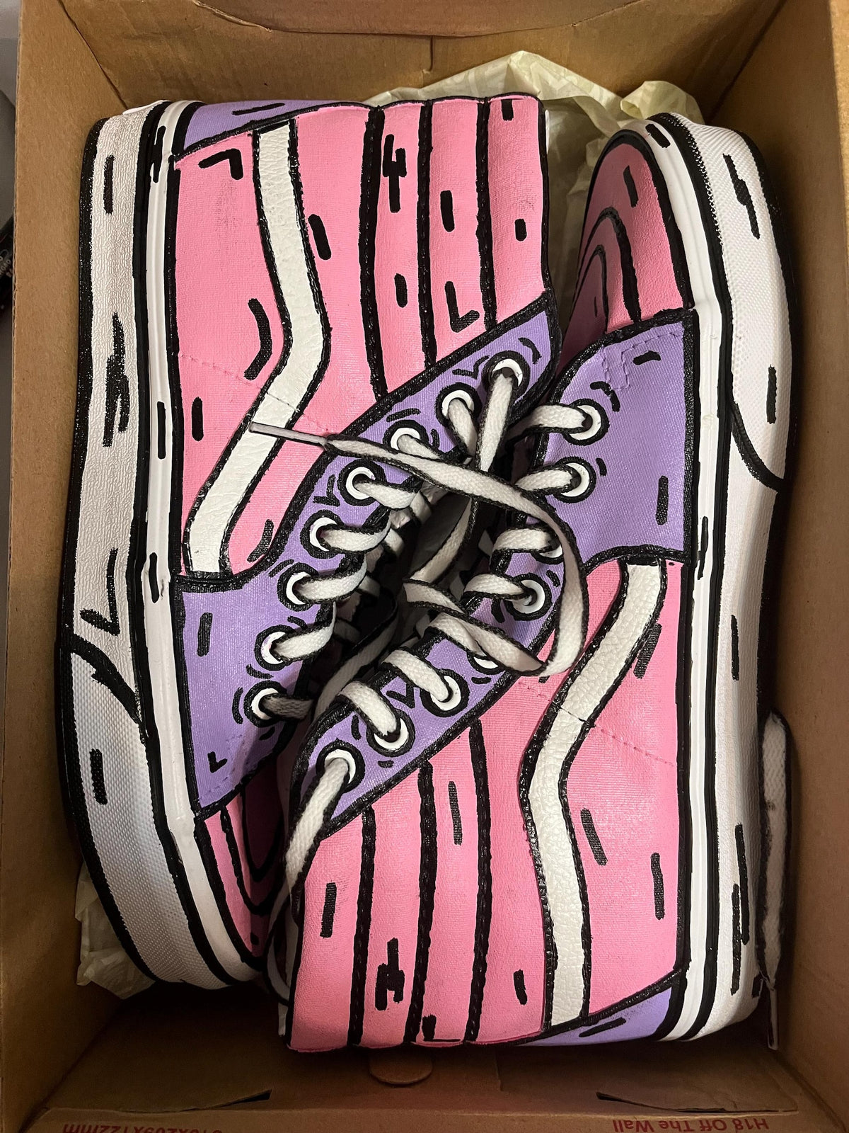 Custom cartoon style shoes