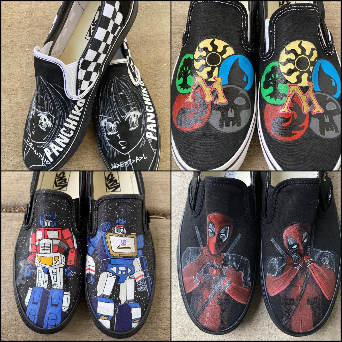 Custom Painted Vans // Completely Customizable Handpainted Shoes / Slip-Ons / Sneakers / Christmas gift for him her *READ DESCRIPTION*