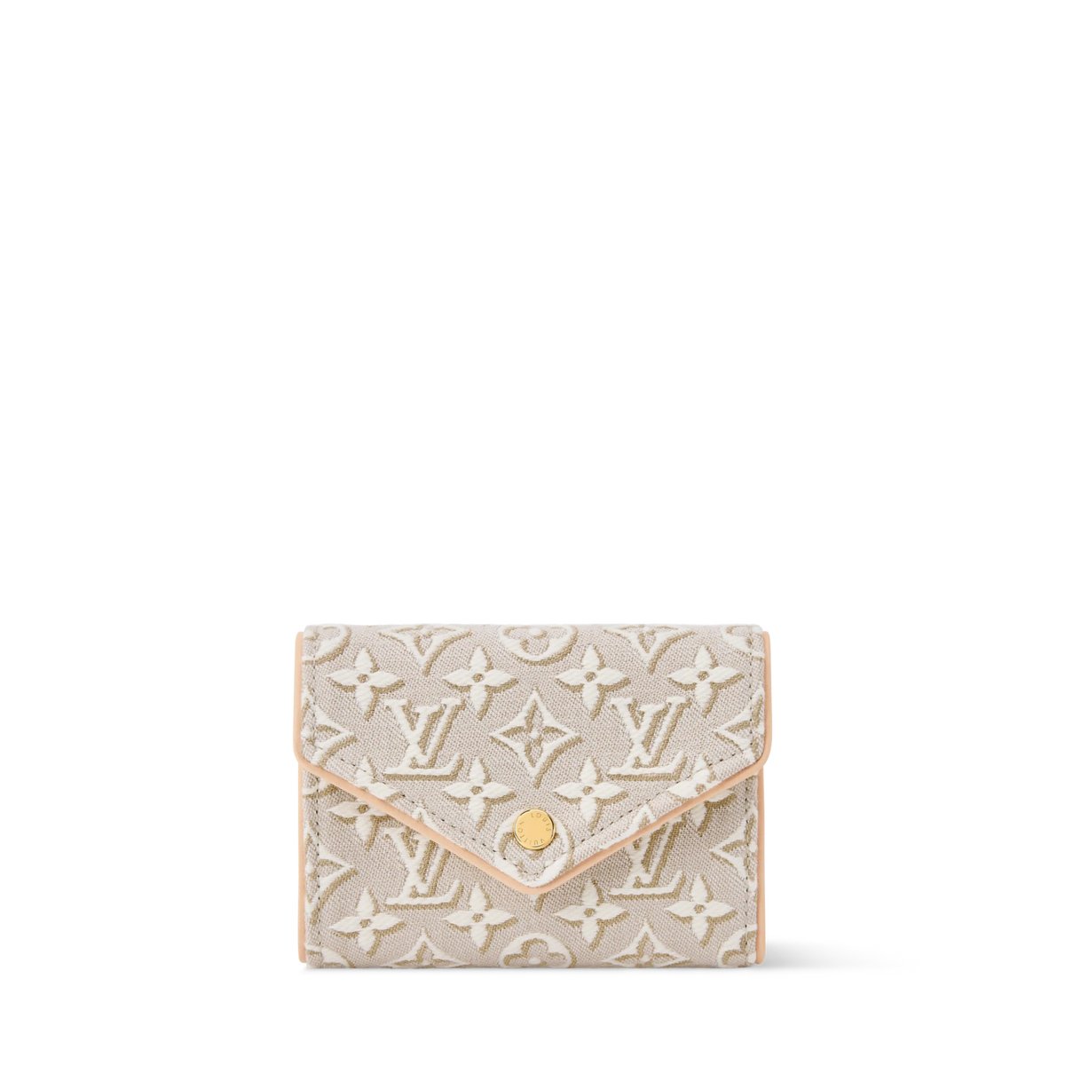 Victorine Monogram Emblème Jacquard Compact Wallet M2A152
