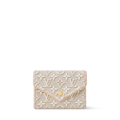 Victorine Monogram Emblème Jacquard Compact Wallet M2A152