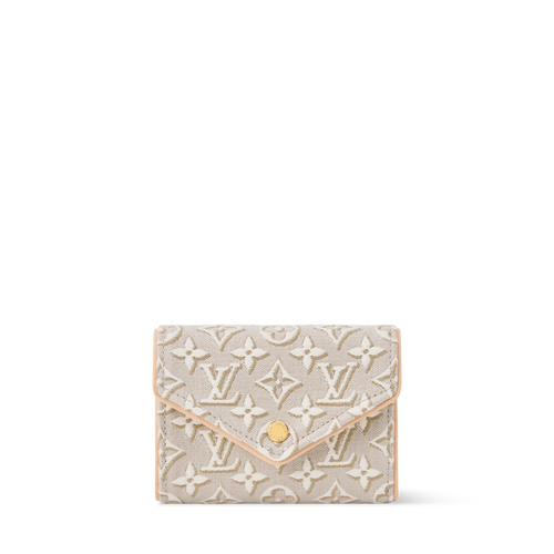 Victorine Monogram Emblème Jacquard Compact Wallet M2A152