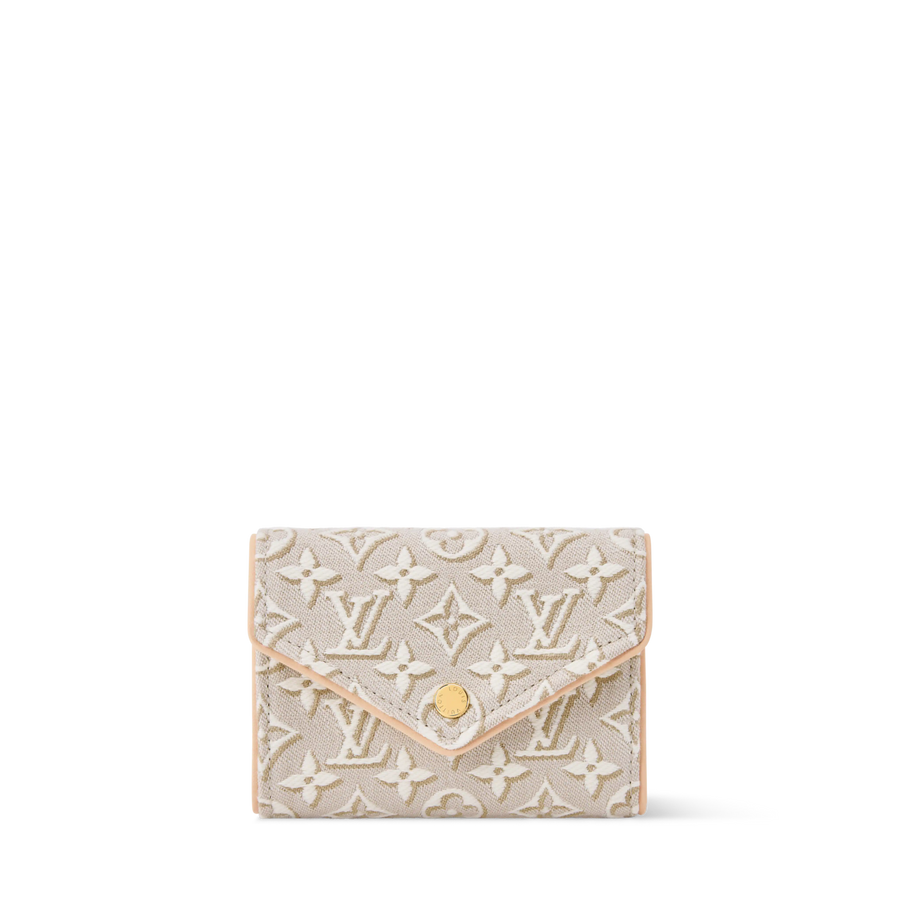 Victorine Monogram Emblème Jacquard Compact Wallet M2A152