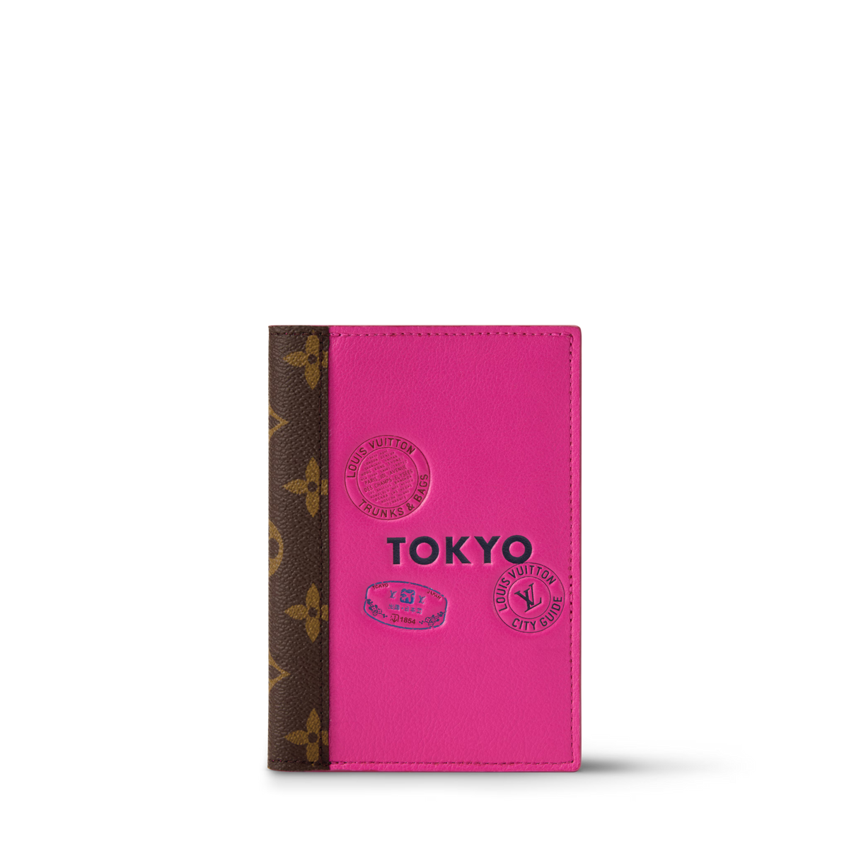 Passport Cover City Guide Cowhide Leather Travel Wallet M28496