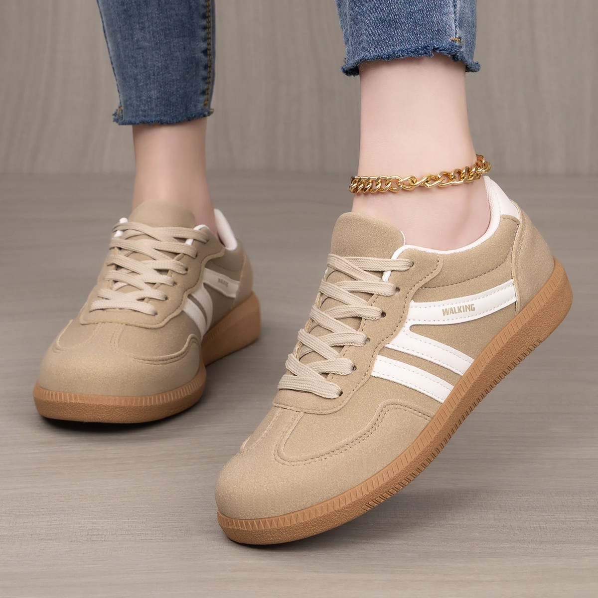 Women’s Nova Retro Colorblock Sneakers – Casual Lightweight Comfort Trainers