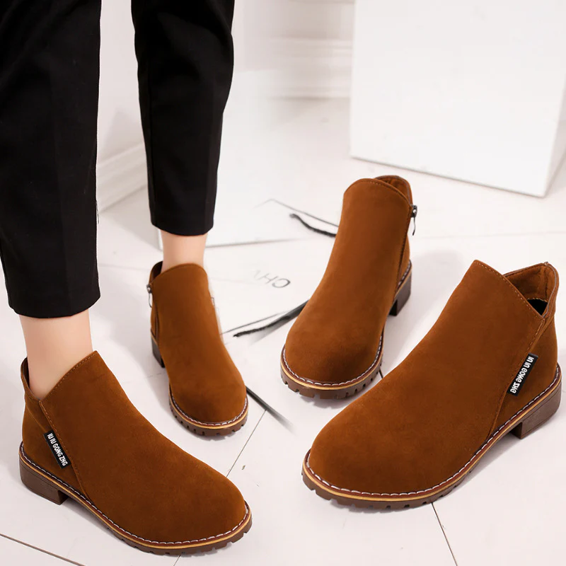 Women's Suede Chelsea Ankle Boots
