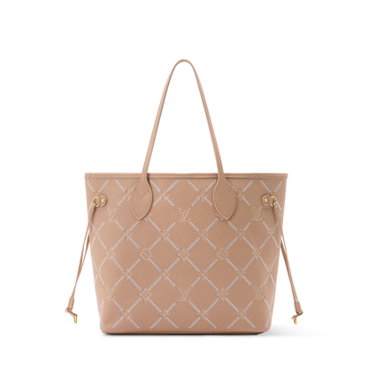 Neverfull MM Light Bliss Monogram Empreinte Leather Tote Bag M28527