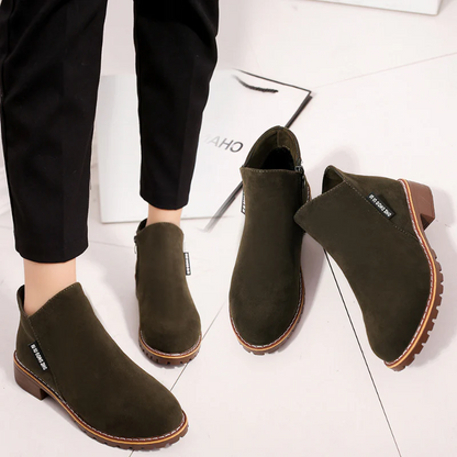 Women's Suede Chelsea Ankle Boots