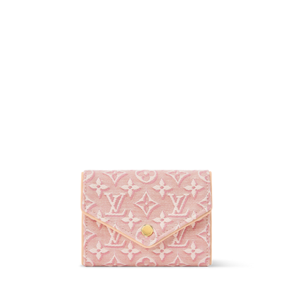 Victorine Monogram Emblème Jacquard Compact Wallet M2A151