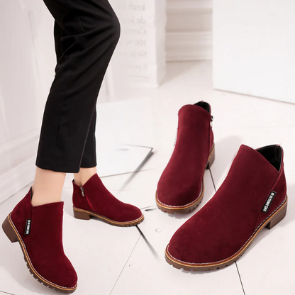 Women's Suede Chelsea Ankle Boots