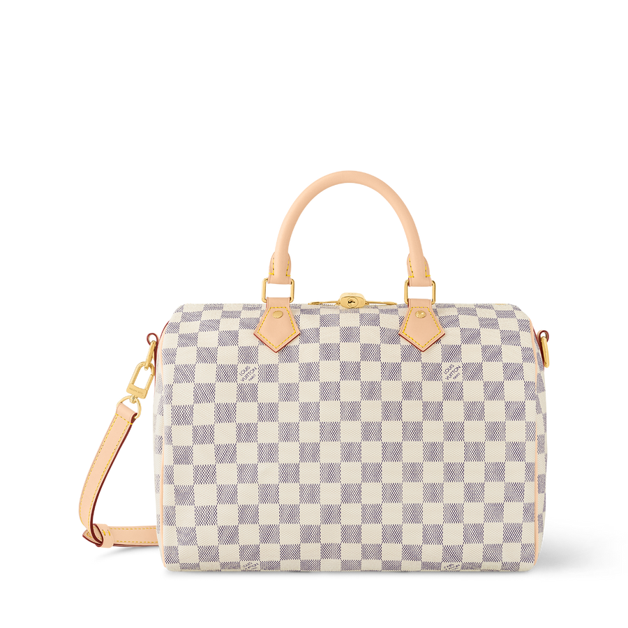 Speedy Bandoulière 30 Damier Azur Handbag N40592
