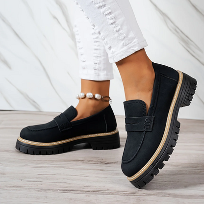 Women's Plus Size Casual Retro Suede Loafers