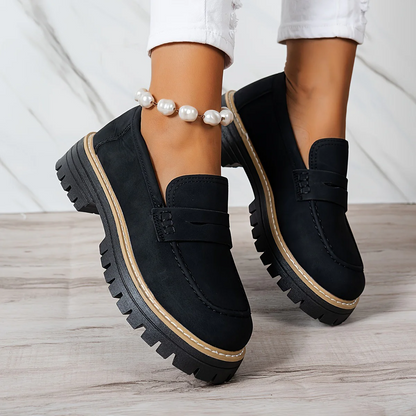 Women's Plus Size Casual Retro Suede Loafers