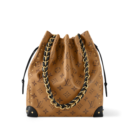 Noé Trunk Tan Calfskin Leather Bucket Bag M29131
