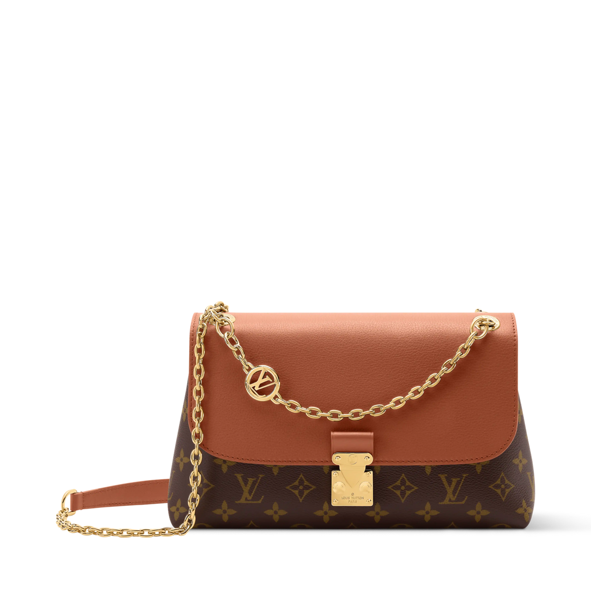Madeleine PM Monogram Cognac Canvas Shoulder Bag