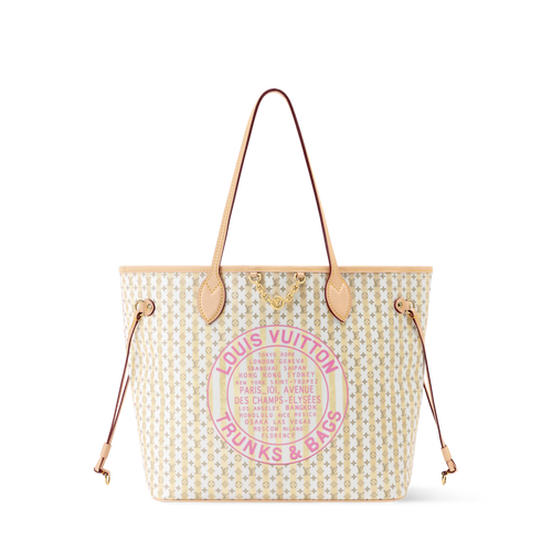 Neverfull MM Banana Monogram Coated Canvas Tote Bag M28457