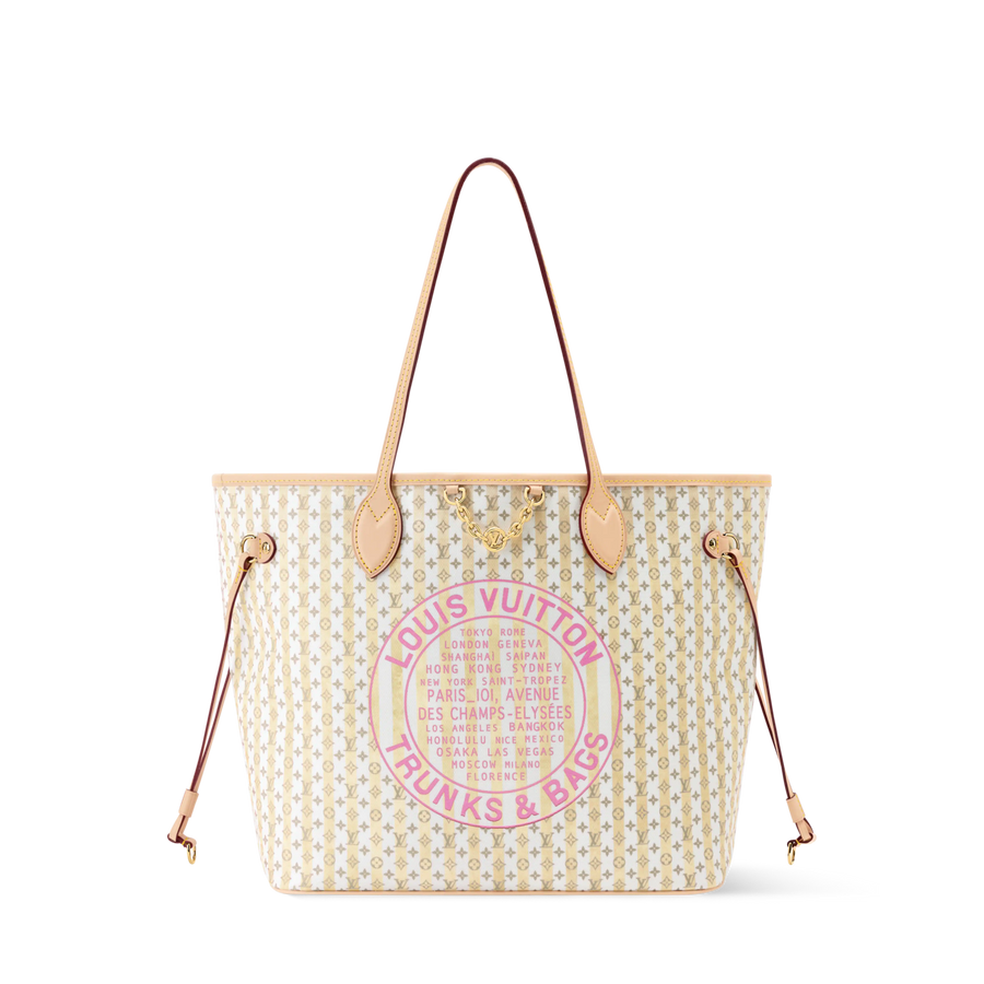 Neverfull MM Banana Monogram Coated Canvas Tote Bag M28457