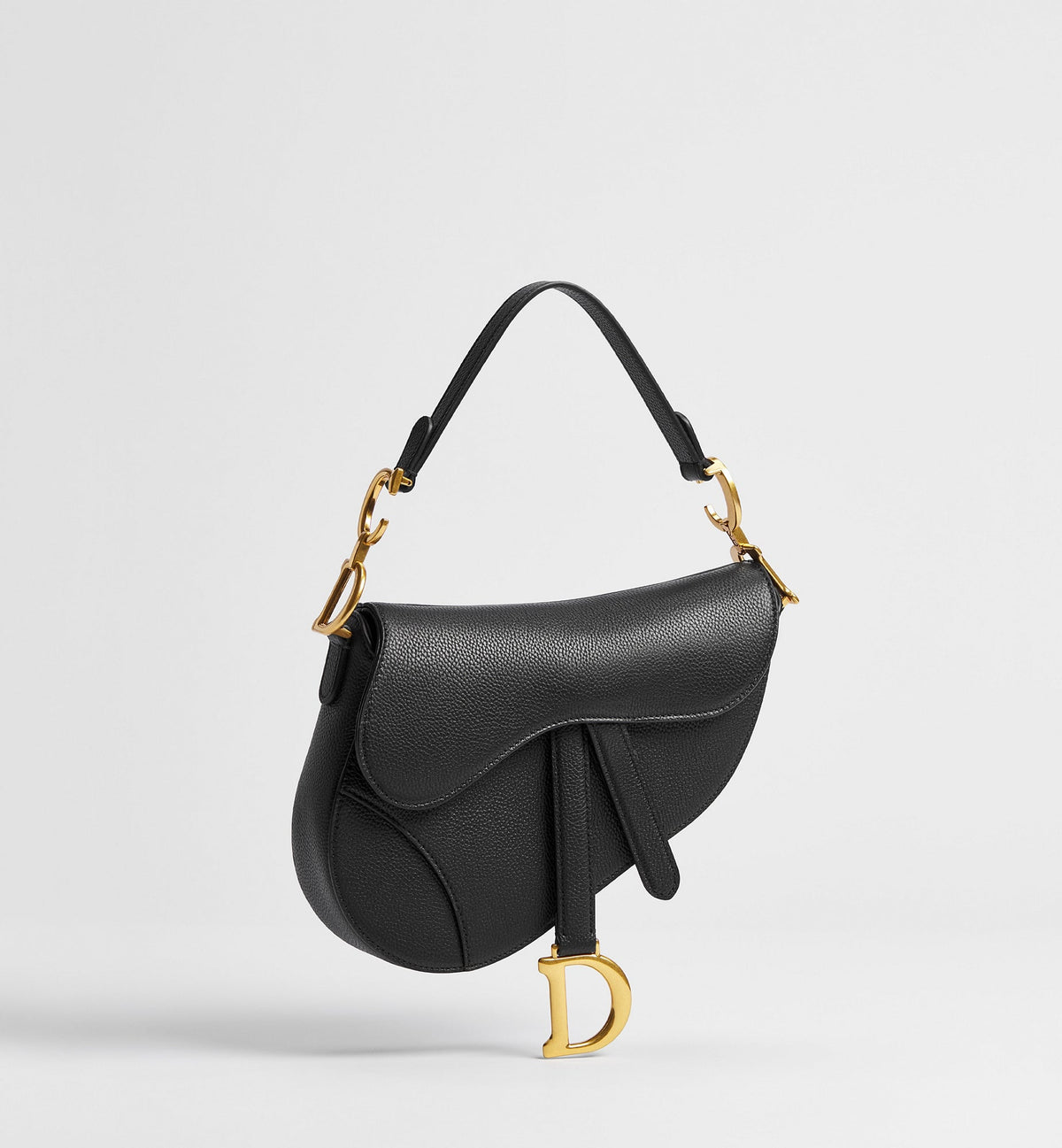 Small Saddle Luxury Handbag With Latte and Gray Oblique Jacquard And Strap