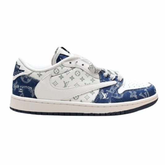 Louis Vuitton x Nike Air Jordan 1 Low “Monogram Denim” (Custom)