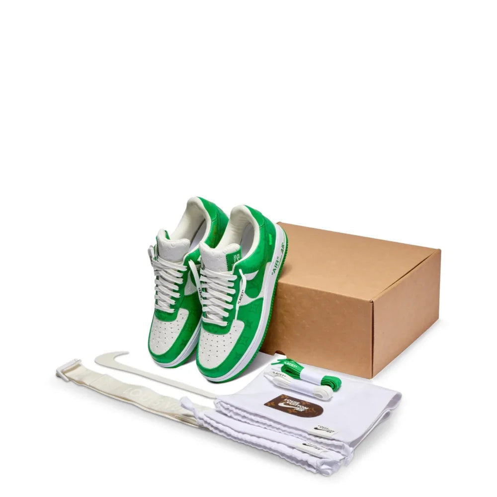 Louis Vuitton x Nike Air Force 1 Low 'By Virgil Abloh White/Green'