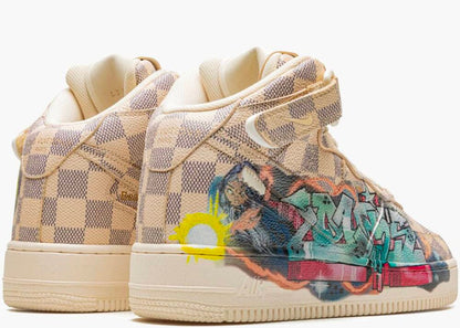 Louis Vuitton x Nike Air Force 1 Mid 'By Virgil Abloh Graffiti'
