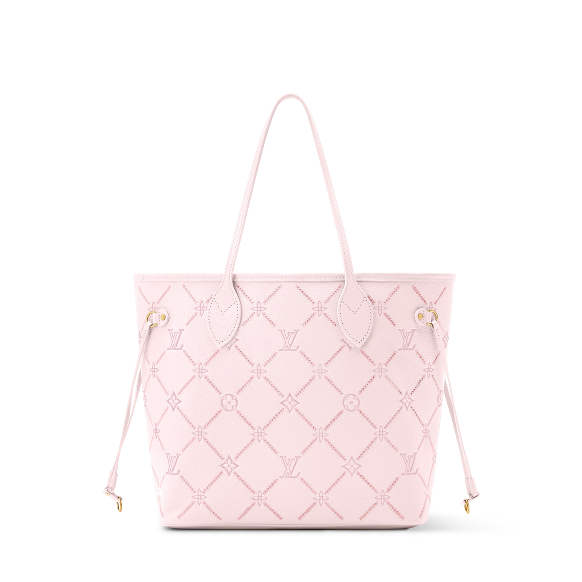 Neverfull MM Light Bliss Monogram Empreinte Leather Tote Bag M28527