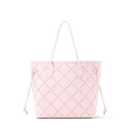 Neverfull MM Light Bliss Monogram Empreinte Leather Tote Bag M28527